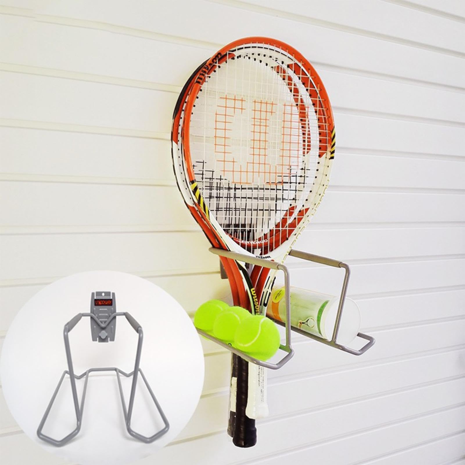 Amazon | Patonde 壁掛けテニスディスプレイラック、テニス