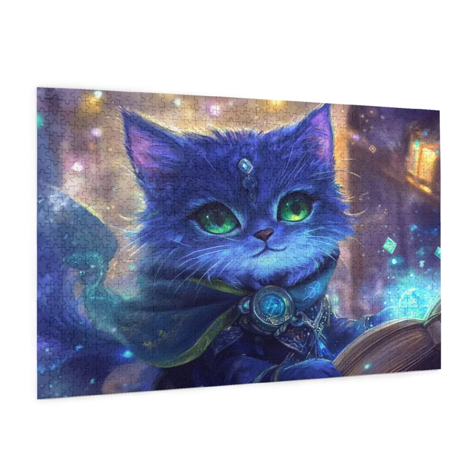 Puzzle kot, 6000 elementów, puzzle ze zwierzętami, dla dorosłych, z pudełkiem na prezent, duże drewniane puzzle dla dorosłych, gra zręcznościowa dla całej rodziny, prezenty dla kobiet, 105 x 180 cm