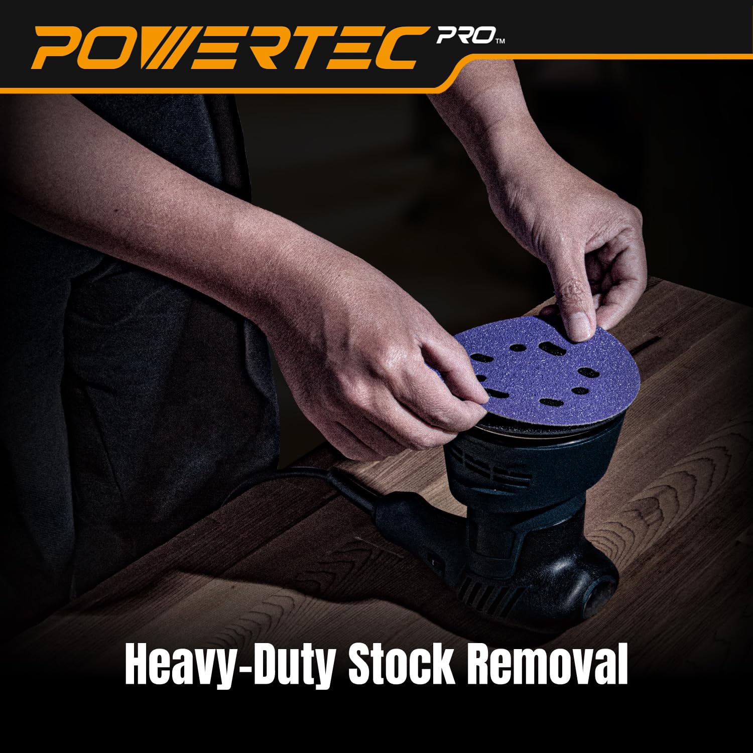 POWERTEC PRO 45308Z-50 - Dischi abrasivi a strappo da 12,7 cm, grana 80, carta vetrata per levigatrice orbitale a 5 e 8 fori, grana 80, per levigatrici orbitali casuali da 5 e 8 fori, per automobili
