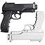 OSTENT Light Gun Pistol Shooting Sport Video Game Compatible for Nintendo Wii Remote Controller Pack of 2