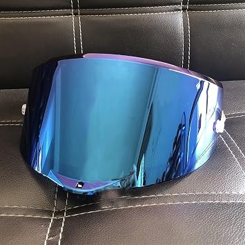 Helmet visor lens, 11-color motorcycle helmet sun visor fits A-G-V PI-STA GP RR corsa R GPR 70th anniversaryBlue, SZ-38511