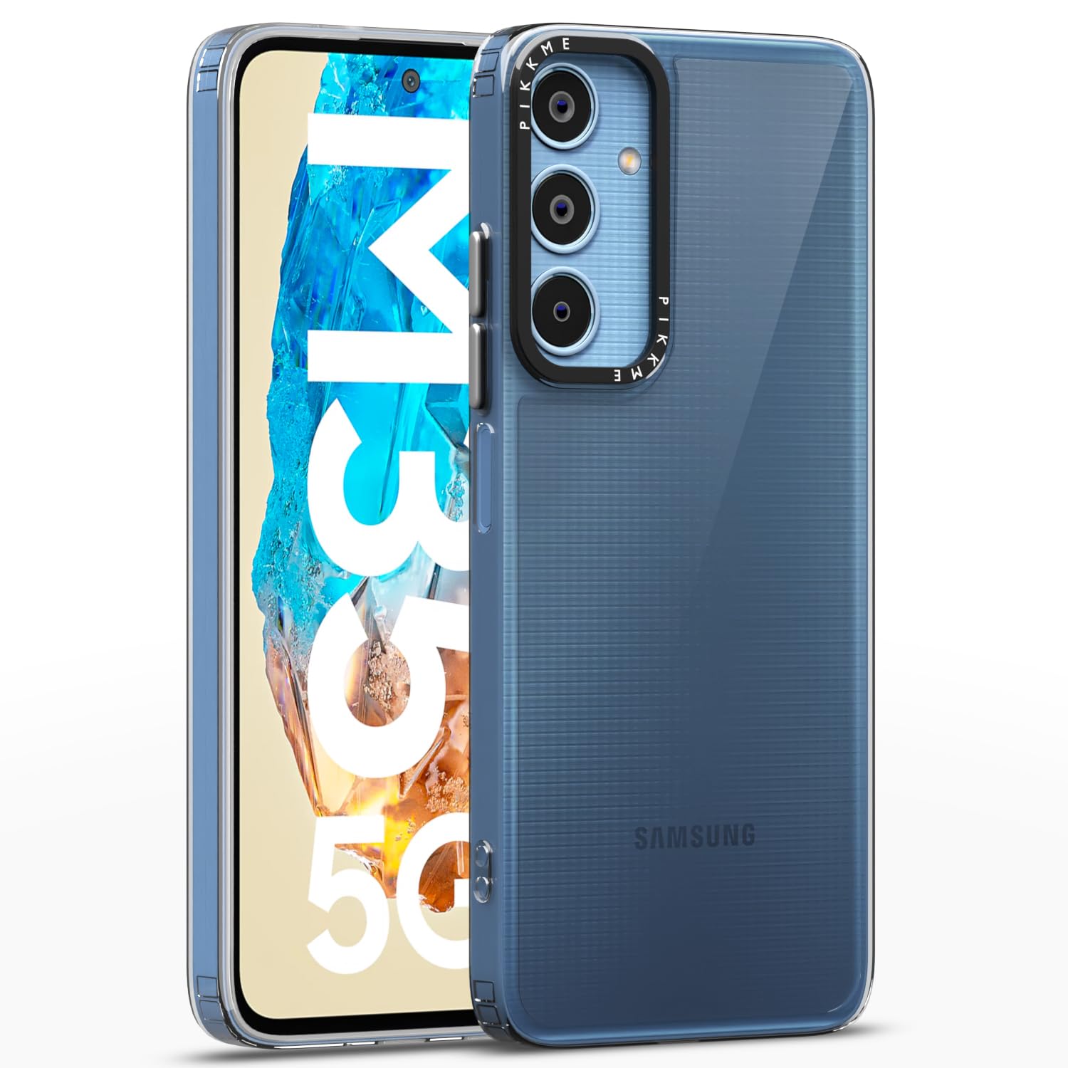 Pikkme PC + TPU Transparent Soft Case | Flexible Shockproof Back Cover | Hybrid Crystal Clear Transparent Case for Samsung Galaxy M35 5G (Transparent) (B0DB8M59TM) Amazon Price History, Amazon Price Tracker