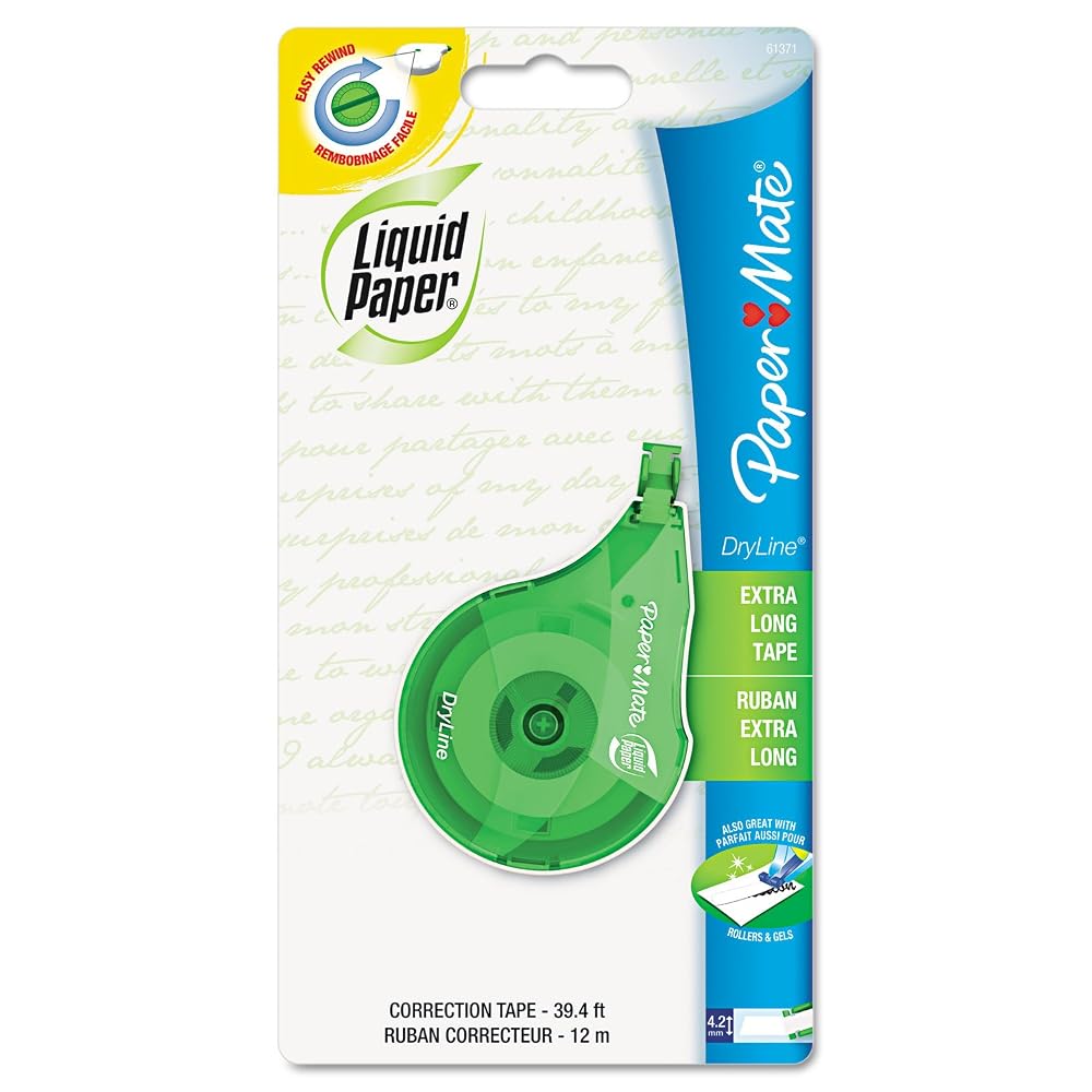 Liquid Paper 6137106 Correction Film,1/5-Inch x39.4-Ft,WE Tape,Transparent Dispnsr