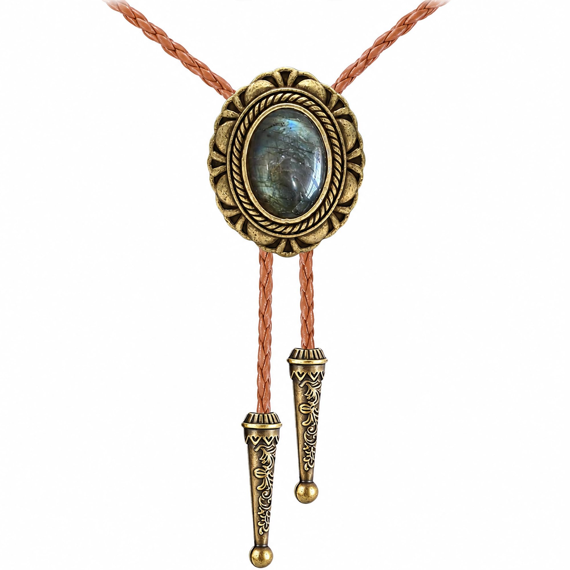 GelConnie Bolo Tie for Men Women Vintage Western Cowboy Necktie Adjustable