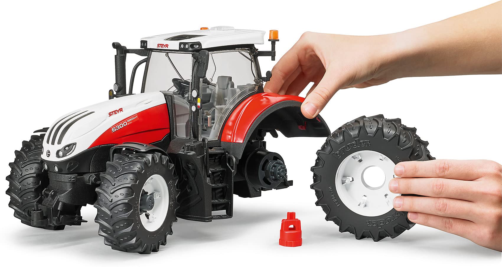 bruder 03180 - Steyr 6300 Terrus CVT, trattore, veicolo, azienda agricola