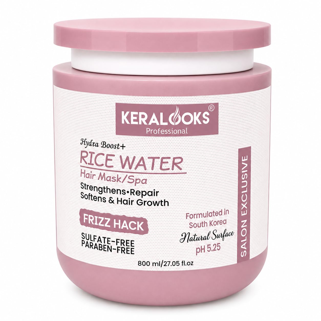 Keralooks professional ® Hydra Boost+Rice water Hair Mask/Spa for Nourishing,Hydrating, Strengthens, Repair, Softens & Hair growth formula- Free from Sulfate, Parabens, cruelty & minerals oil- 800ML-image-39