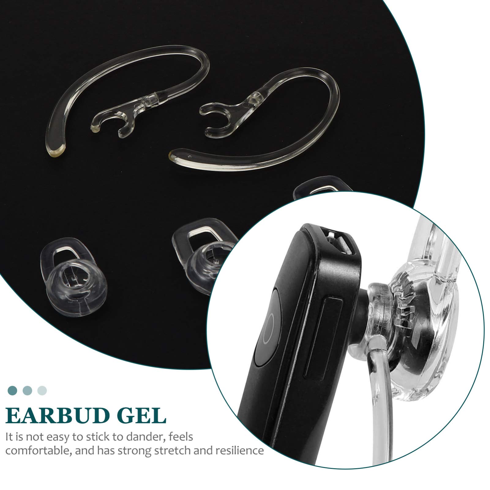 VILLCASE 3 Set Ganci Ricambio Per Auricolari Wireless Coperture Gel Per Auricolari Design Ergonomico Per Comfort Ottimale E Vestibilità Sicura 20 Pezzi * 3