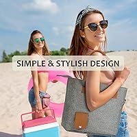 Vista 21 de Tirrinia Bolsa de vino, enfriador de playa para regalo de viaje, bolsa de viaje con boquilla para picnic, BYOB, fiesta, cena, piscina