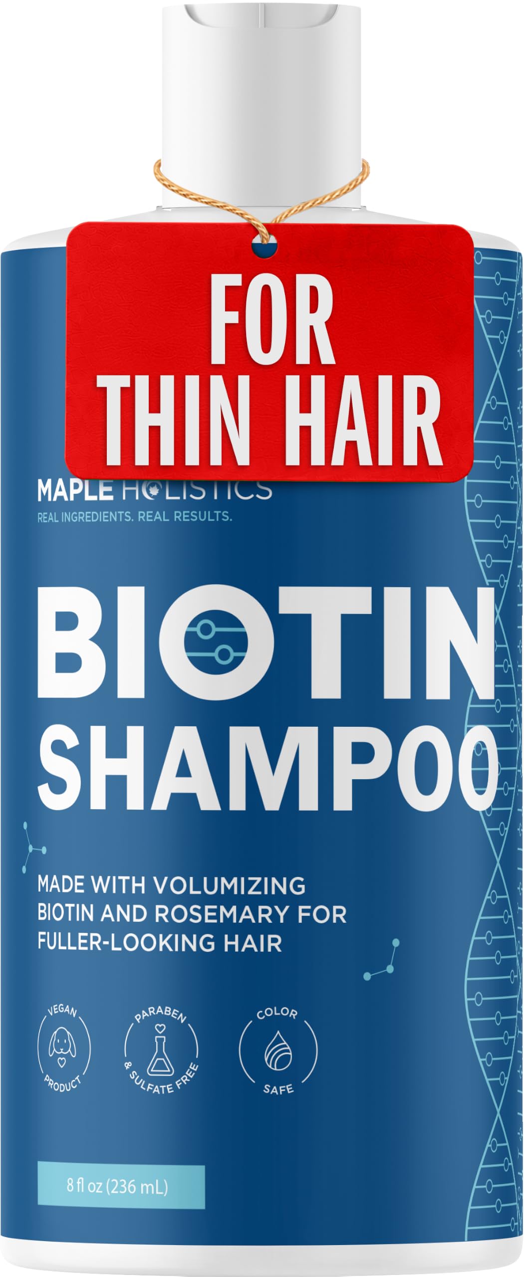 Maple Holistics Honeydew Maple Holistic Unisex Biotin Shampoo with B-Complex Formula for Hair Loss Removes (8 oz)-picture-11