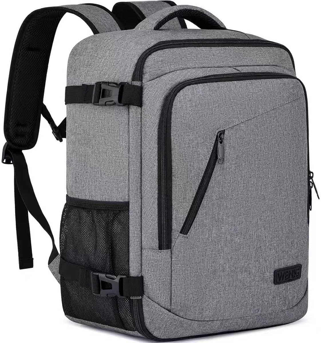 Ryanair Handgepäck 40x30x20 Handgepäck Rucksack 40x30x25 für Eurowings Reiserucksack Herren Rucksack 40x30x20 mit USB Ladeanschluss, Klein Reiserucksack für Weekender, Kurze Tirp, Grau