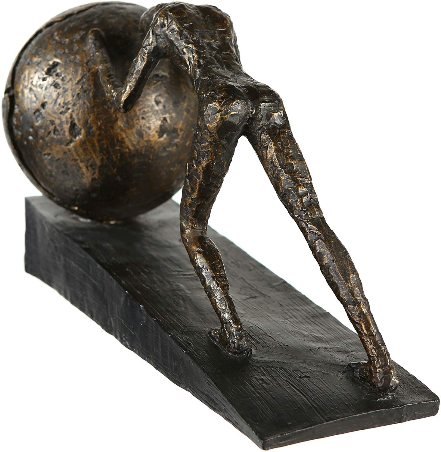 Casablanca Design Skulptur Heavy Ball Höhe 21.5 cm Länge 37 cm bronzeoptik aus Poly Wohnzimmer Skulpturen Deko Modern