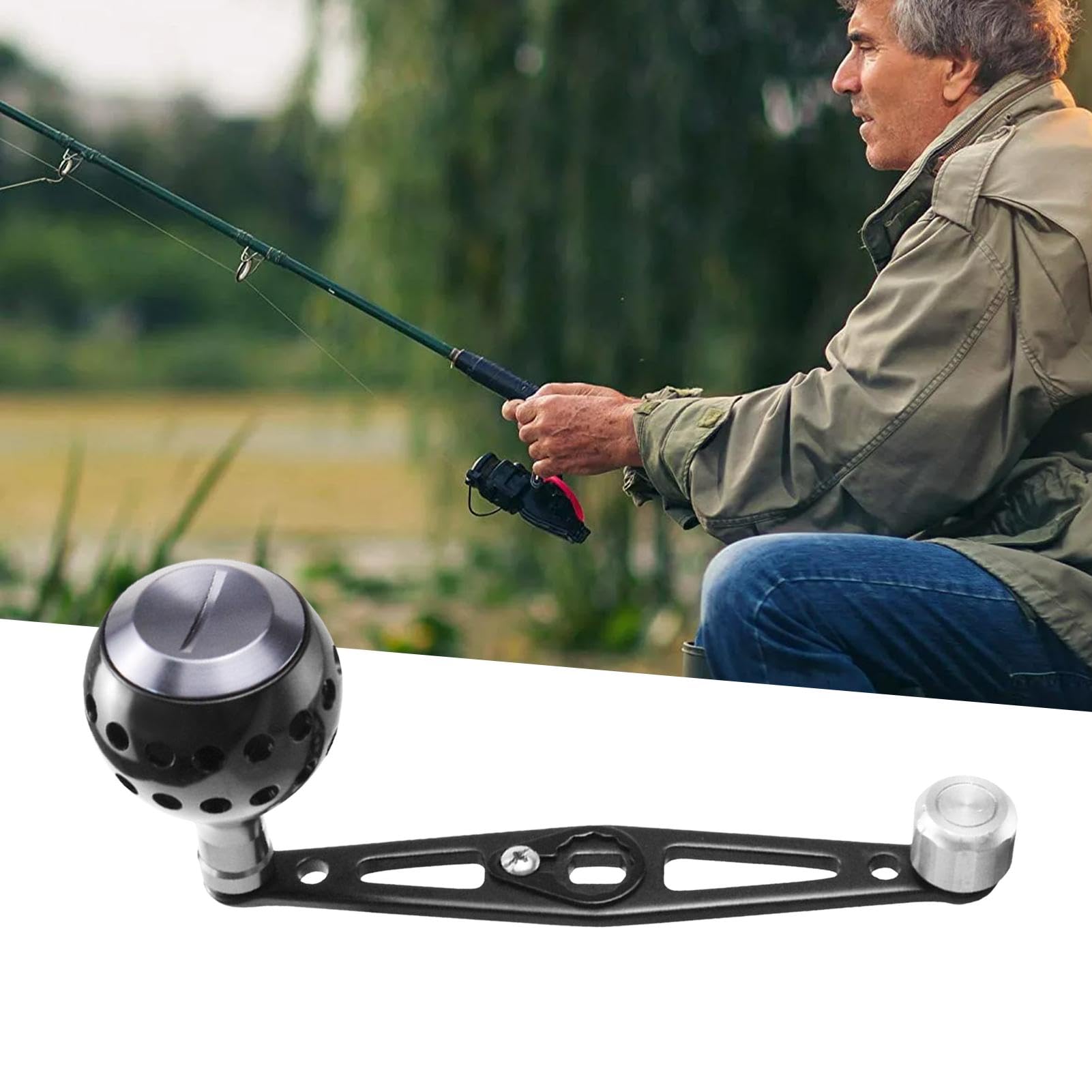 Manovella Ricambio Mulinello Pesca Surfcasting ADVANT POWER 8000 BLACK CAPERLAN