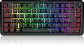 Teclado Magnético Gamer Redragon Stormhunter RGB Preto 75% ABNT2 Switch Redragon UltraMag Linear K721RGB-M