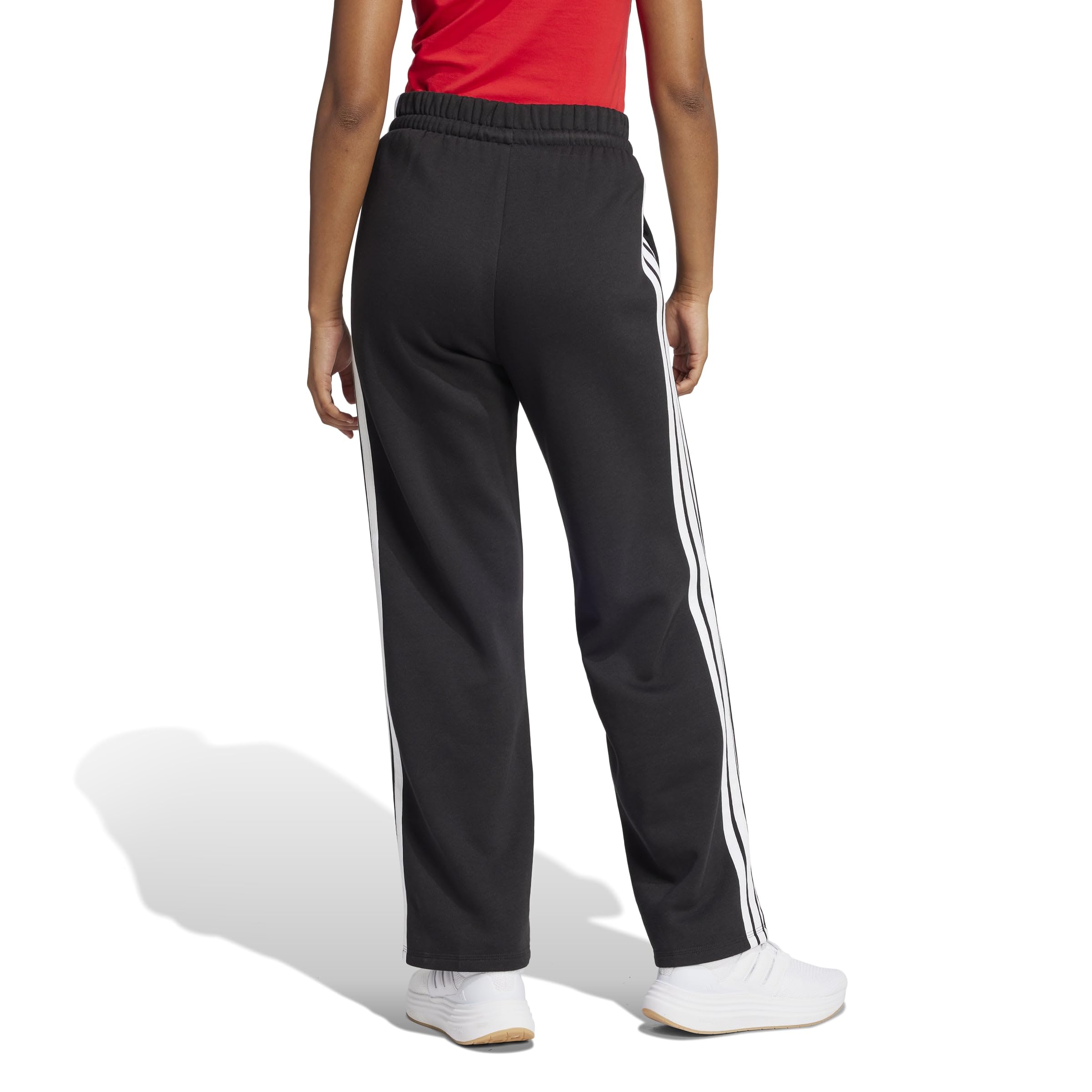Adidas Damen Essentials 3-Stripes Open Hem Fleece Pants