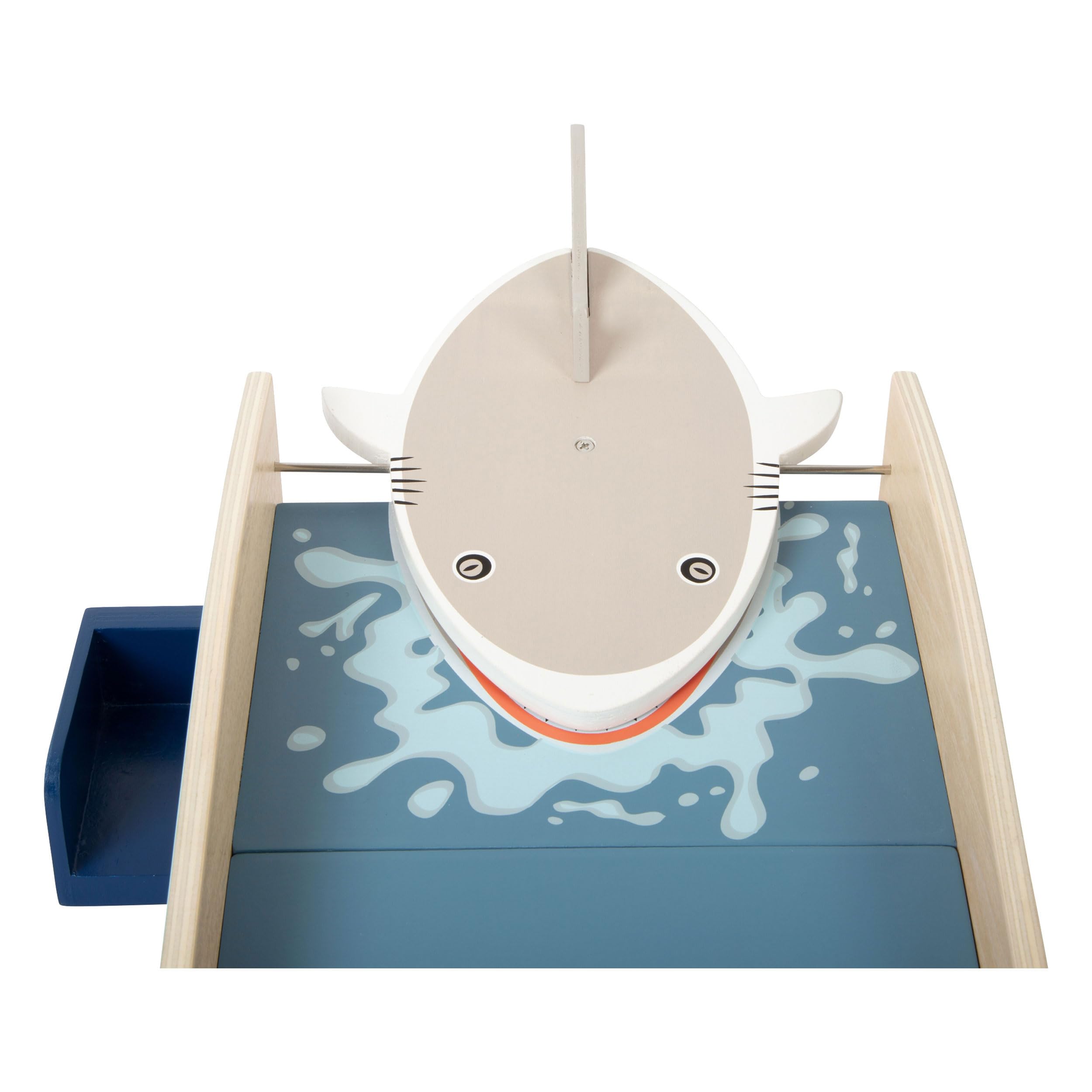 Small Foot Mini Golf Shark Attack in Legno, con meccanismo a Scatto Integrato, da 3 Anni, Art. 11588