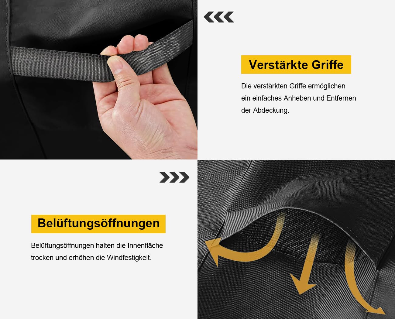 Dokon Abdeckung für Gartenmöbel Wasserdicht Gartentisch Schutzhülle mit Belüftungsöffnungen, Robustes 420D Oxford-Gewebe Winddicht Anti-UV Abdeckplane für Terrassenmöbel Sitzgruppe, Rund Ø128x71cm