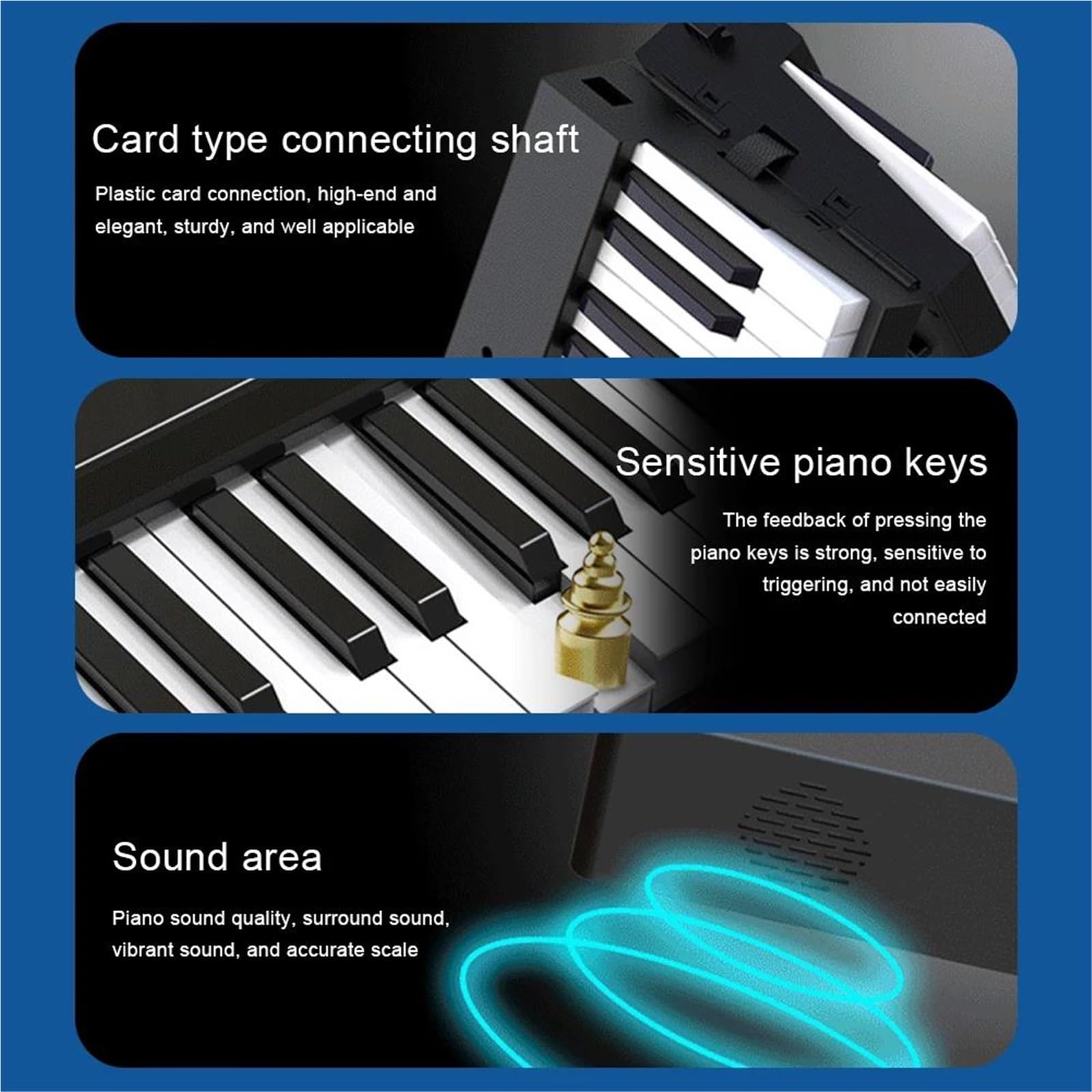 Profesjonalne Pianino Elektroniczne 88 Klawiszowa Składana Klawiatura Pianina Elektronicznego Z MIDI Przenośna I Profesjonalna