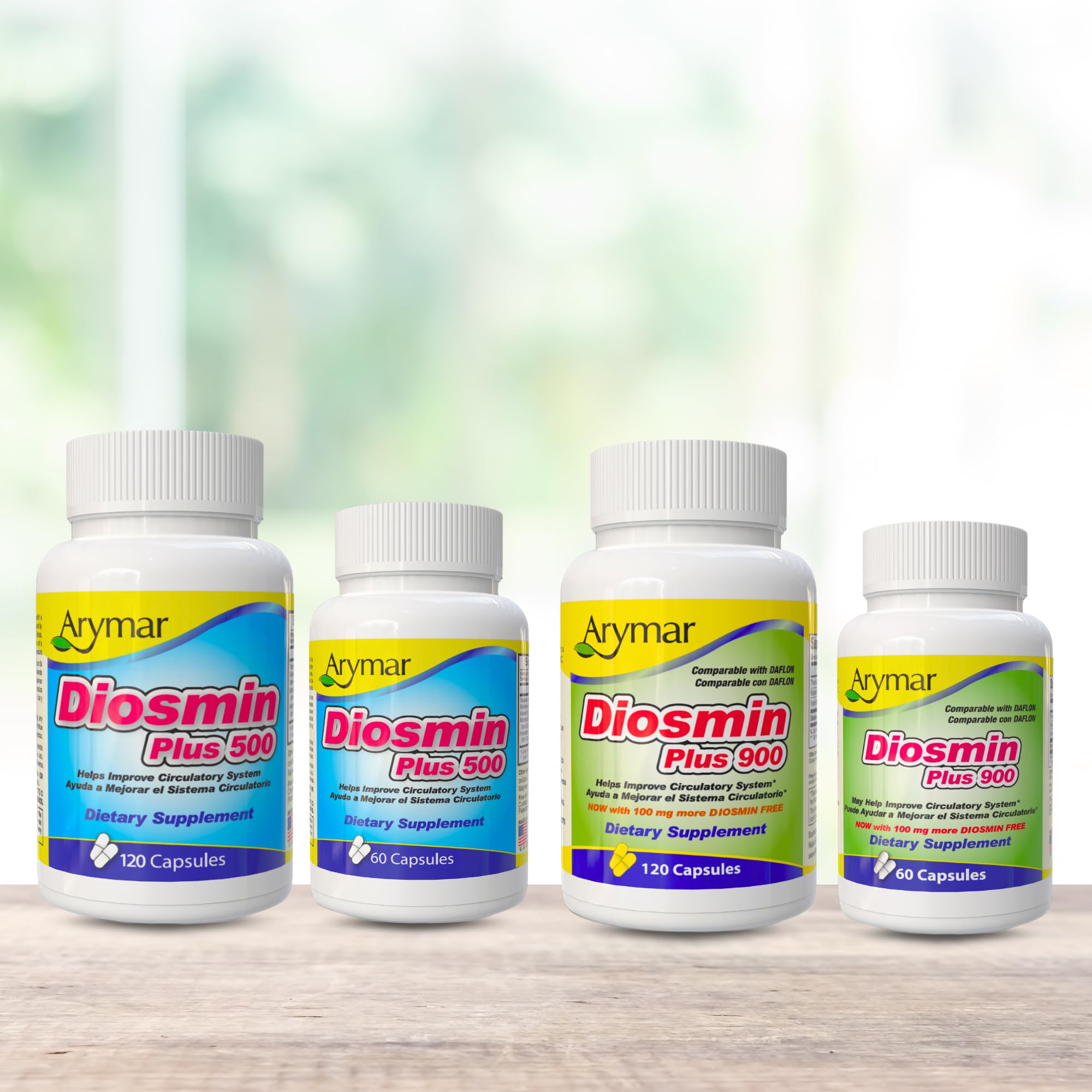 Arymar Diosmin Plus 500 - Circulatory System Support Supplement, 500mg, 120 Capsules — Amazon image 8