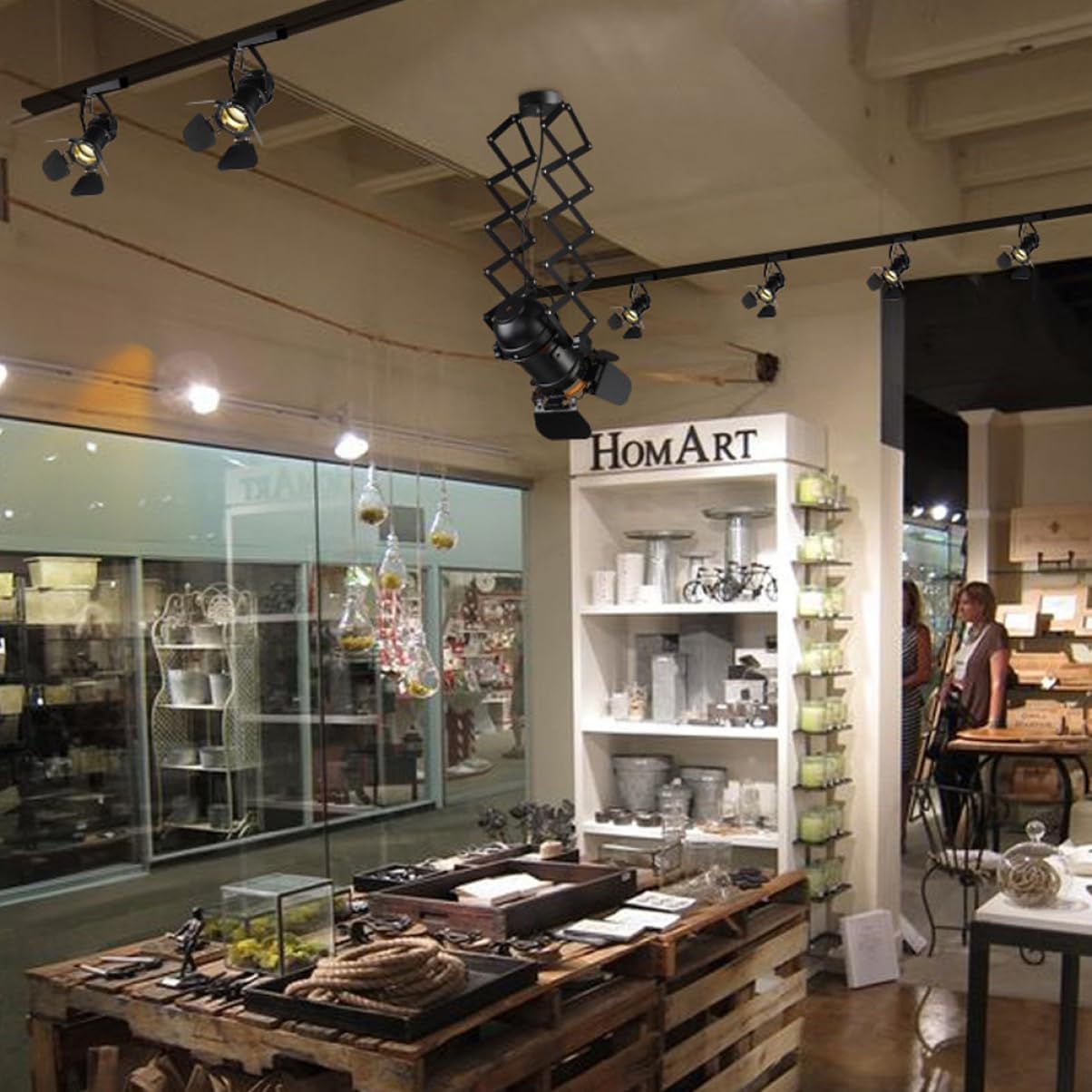 PRETYZOOM Led Adjustable Spotlight for Store Display Black Small with Warm Yellow Restaurants and Shopping Malls Easy Installation Design