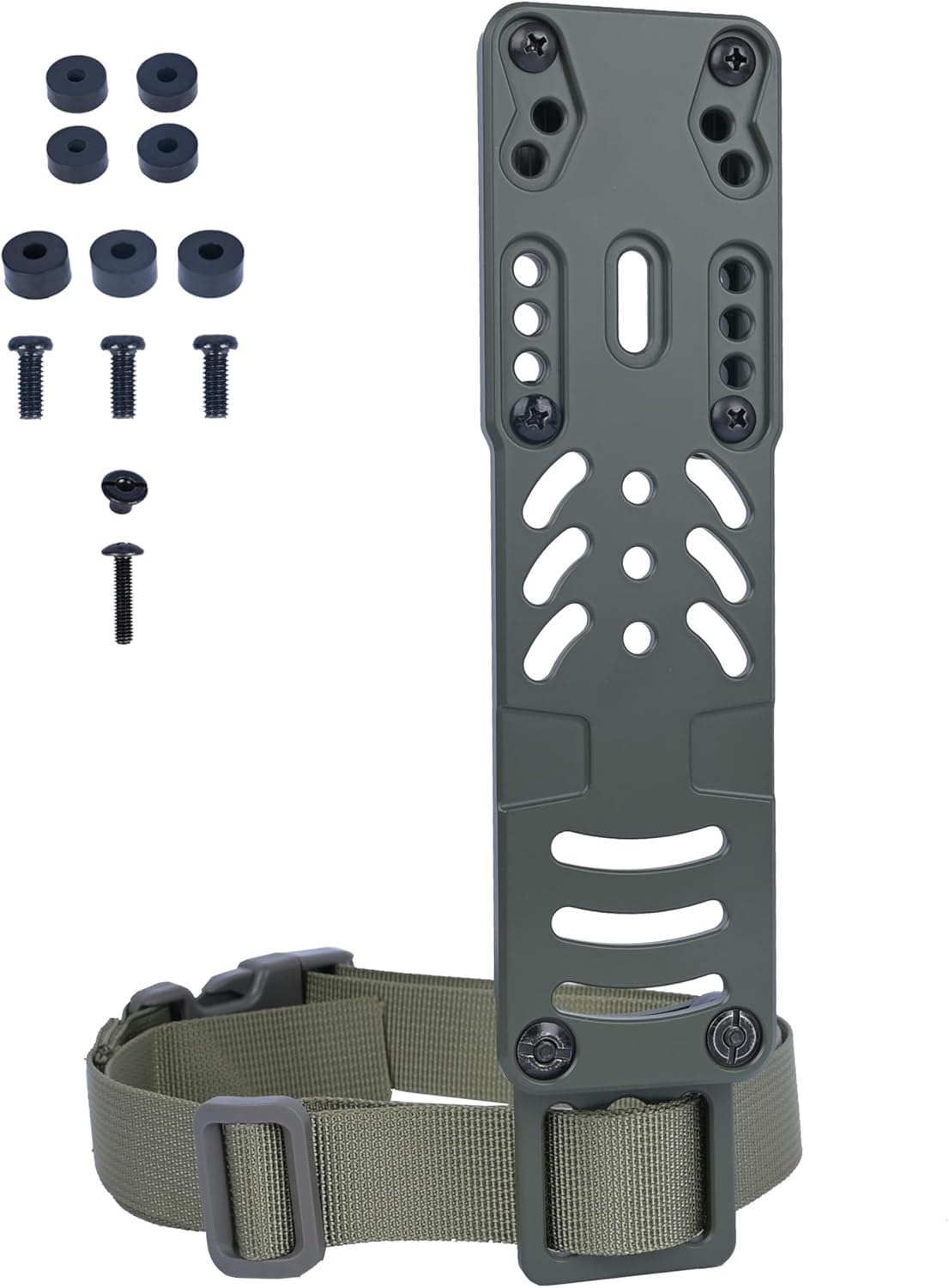 Drop Leg Holster Adapter for QLS Kit, Tactical Modular Pistol Holster Adapter with Thigh Strap for Duty Belt and Police Gear