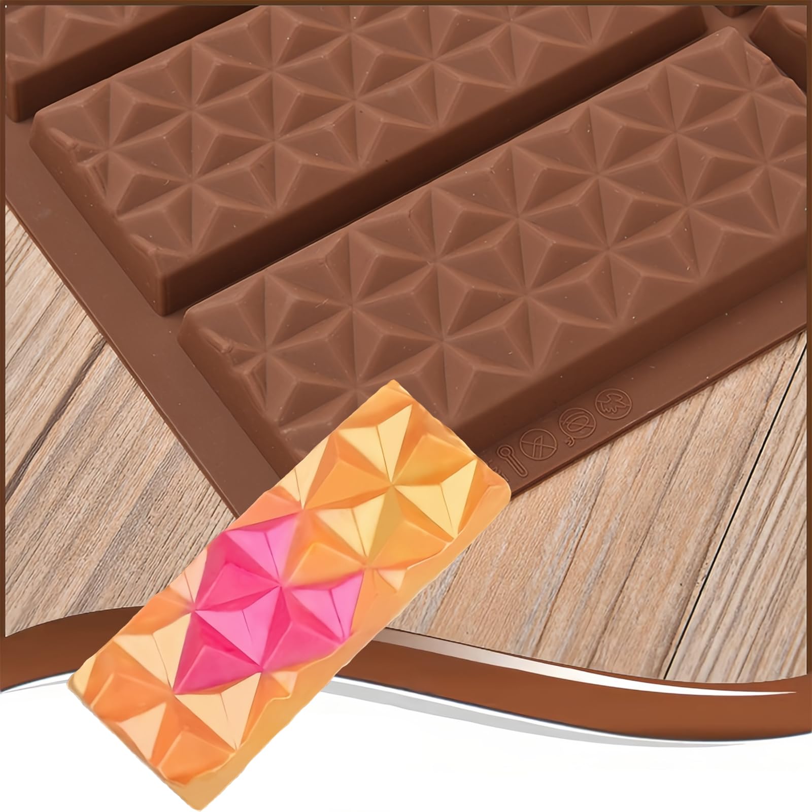 Stampo Cioccolato Webake | 2 Pezzi Silicono Per Torrone E Barrette