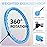 JLoibao Weighted Hula Circle with 26/32 Links(56-66 Inch) for Adults Weight Loss, Infinity Fitness Hoop Plus Size, for Women Smart Exercise