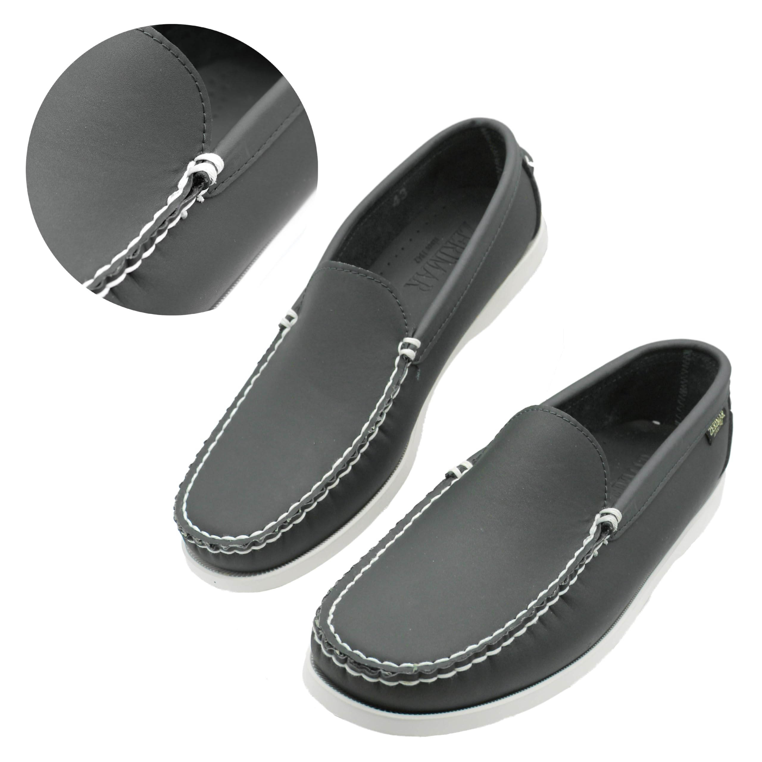 Zerimar Mocasín Náutico para Hombre de Piel Genuina, Calzado Casual Elegante y Ligero para Uso Diario o Formal, Zapato Cómodo