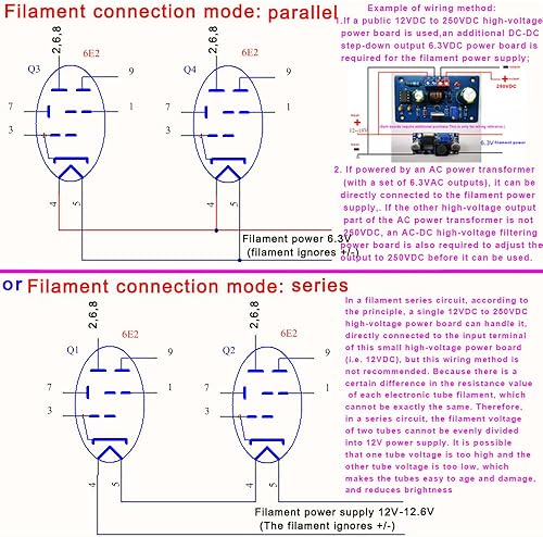 Miniatura 4 de 1 Unidades Dual Way Magic Eye 6E2 Tubo Indicador de Nivel de Audio Módulo VU Medidor Espectro Música Tubo de Vacío Indicador de Nivel de Conductor