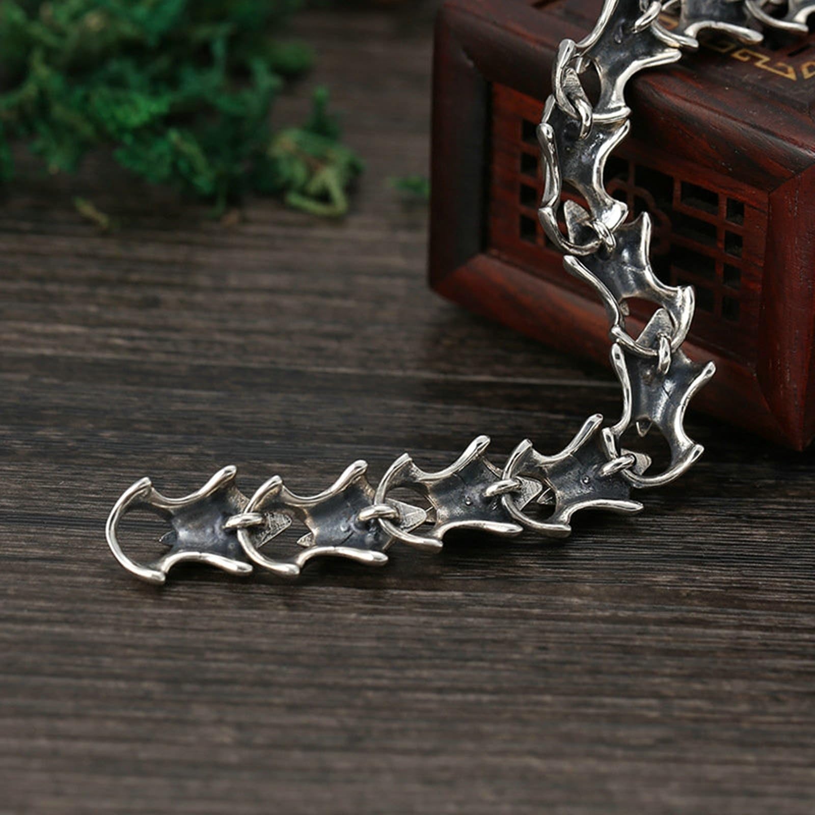 Armband Echter 925er Silber Herren Gliederkette Armband