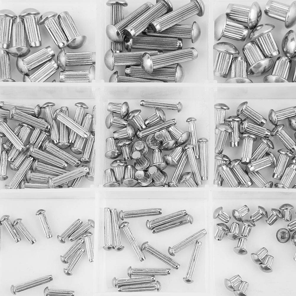 Rivet Assortment 250pc Stainless Steel Solid Rivet Kit - M2 To M5 Sizes ...