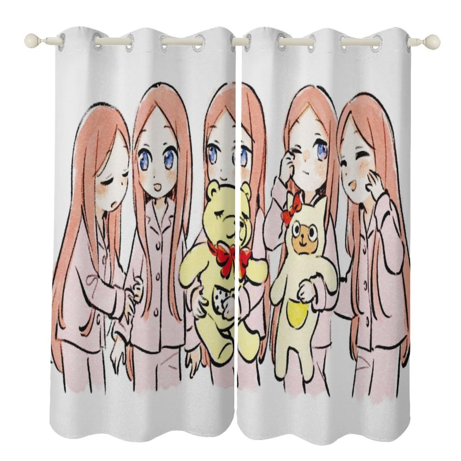 五等分の花嫁　間仕切りカーテン Amazon｜五等分の花嫁 カーテン 遮光 可愛い 遮光カーテン アニメ