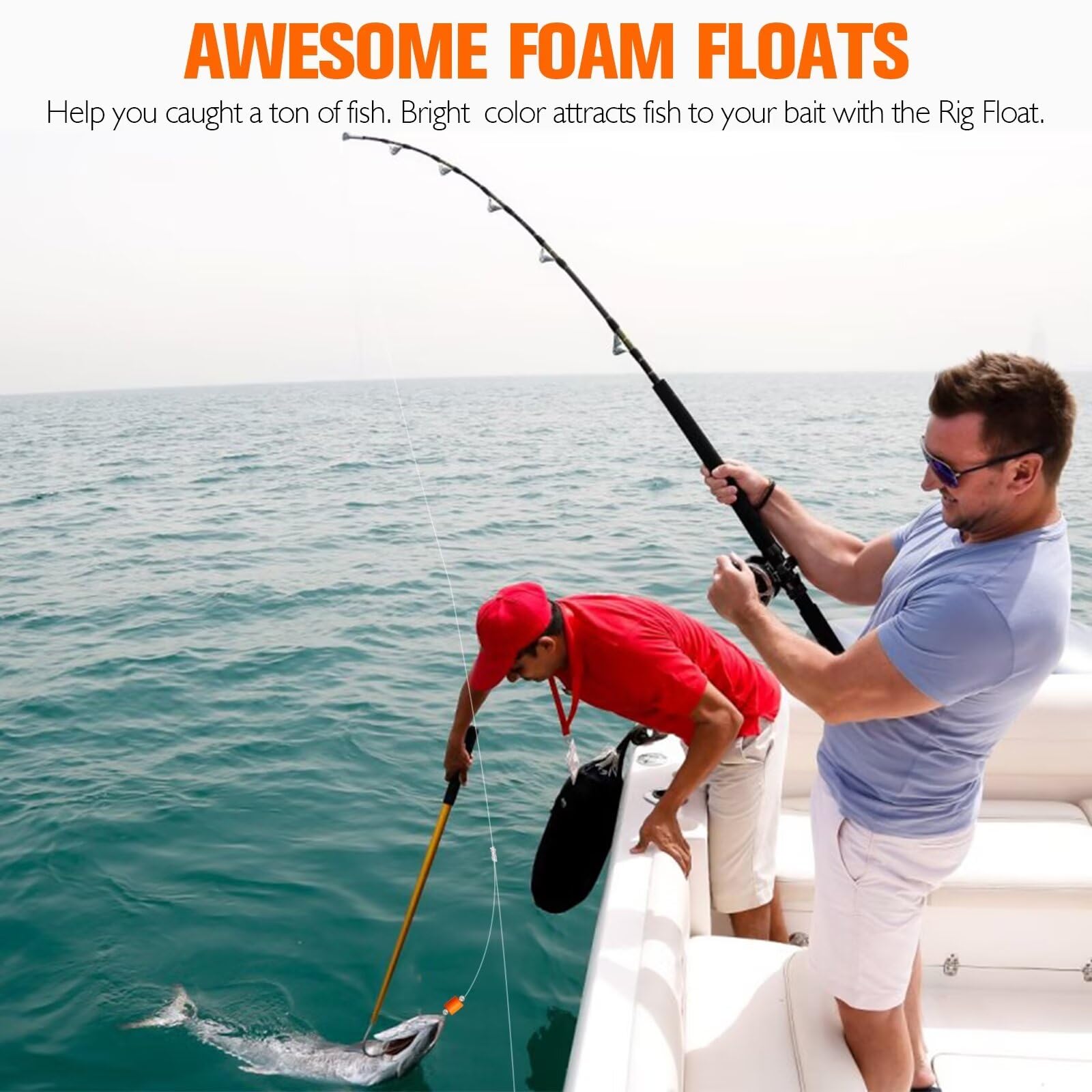 Dovesun 52pcs Foam Floats Pompano Rigs Fishing Rig Floats Fly Fishing Floats Bright Color Round, Bullet, Cylindrical, Spin - Image 4