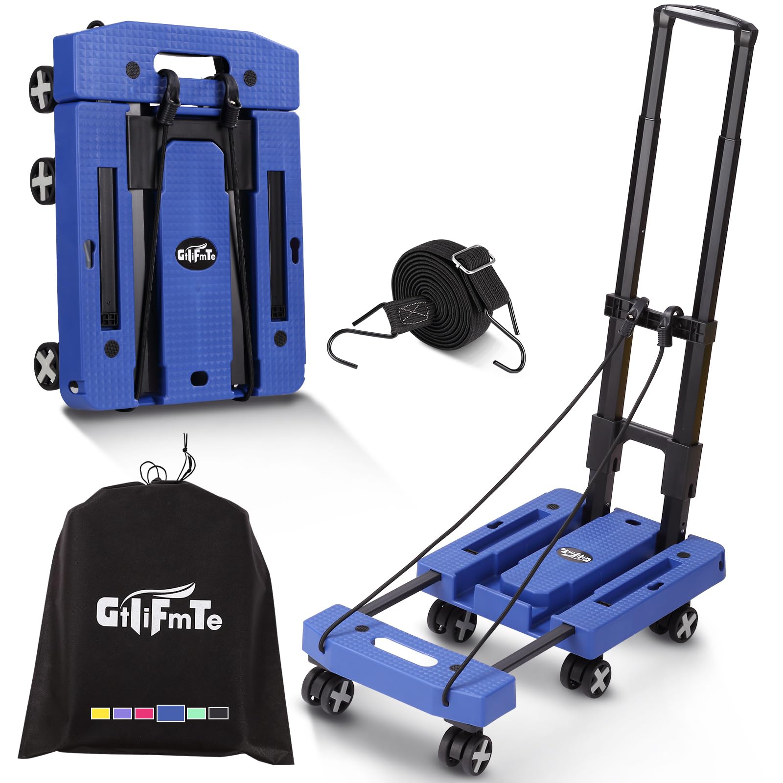 Foldable Hand Truck - Lightweight Luggage Cart -17