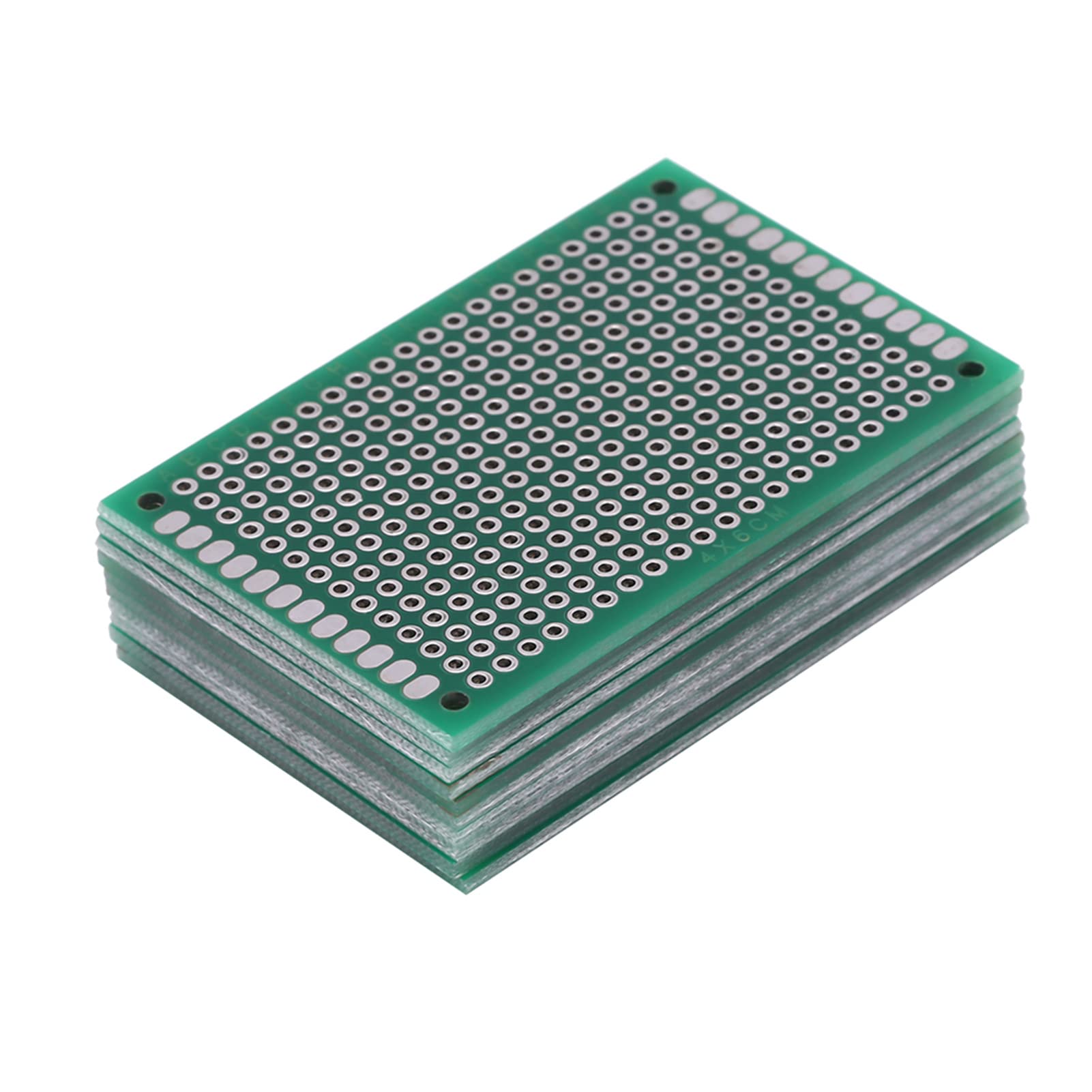 10 pezzi 4 x 6 cm a doppia faccia saldatura circuito universale circuito stampato fai te PCB prototipo di circuito per saldatura fai te e progetto elettronico
