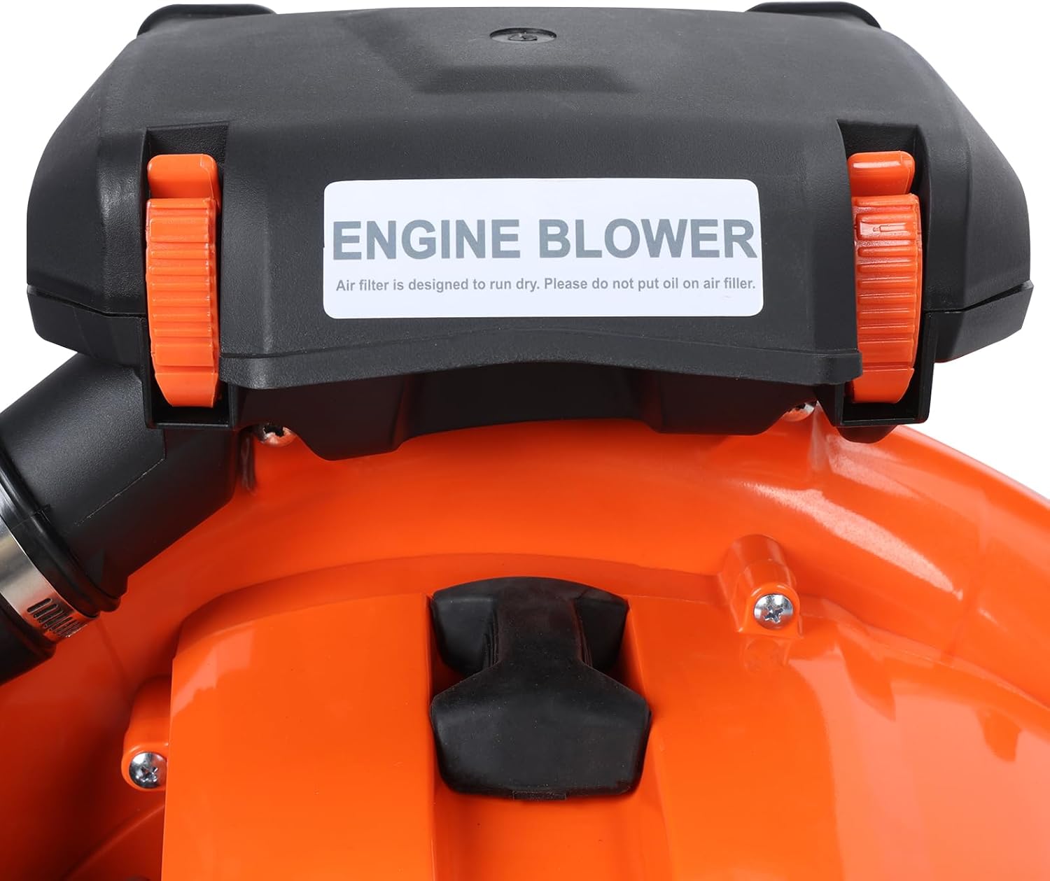 80cc 2-Stroke Backpack Leaf Blower with 2.3L Tank,900CFM Powerful Air Volume for Professional & Home Use,Heavy Duty Gas Blower with Cruise Control to Clear Leaves,Grass,Debris (Orange)