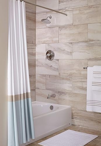 Miniatura 2 de American Standard TU186502.295 - Kit de molduras fluidas para bañera y ducha con cartucho, níquel cepillado