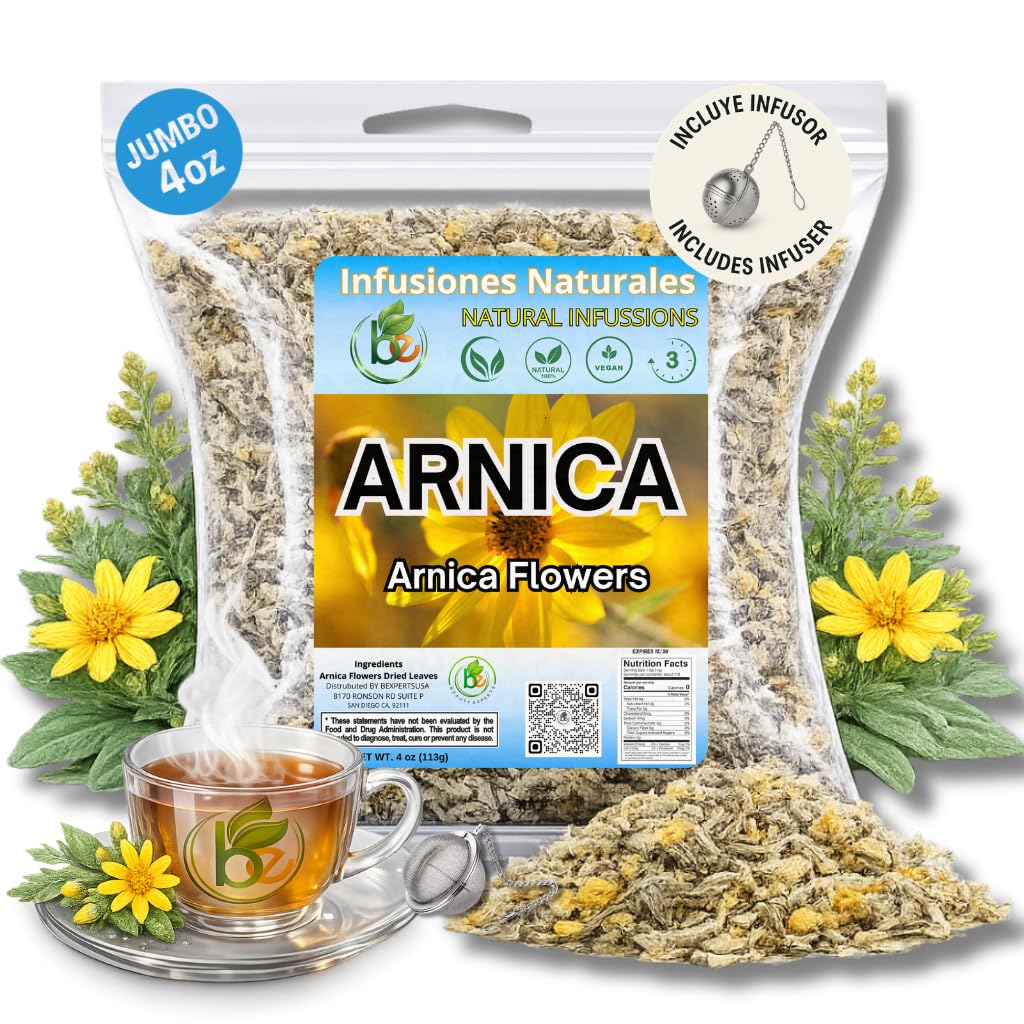 Amazon.com : Arnica Flor Herbal Tea – 4 oz (113g) Loose Leaf +