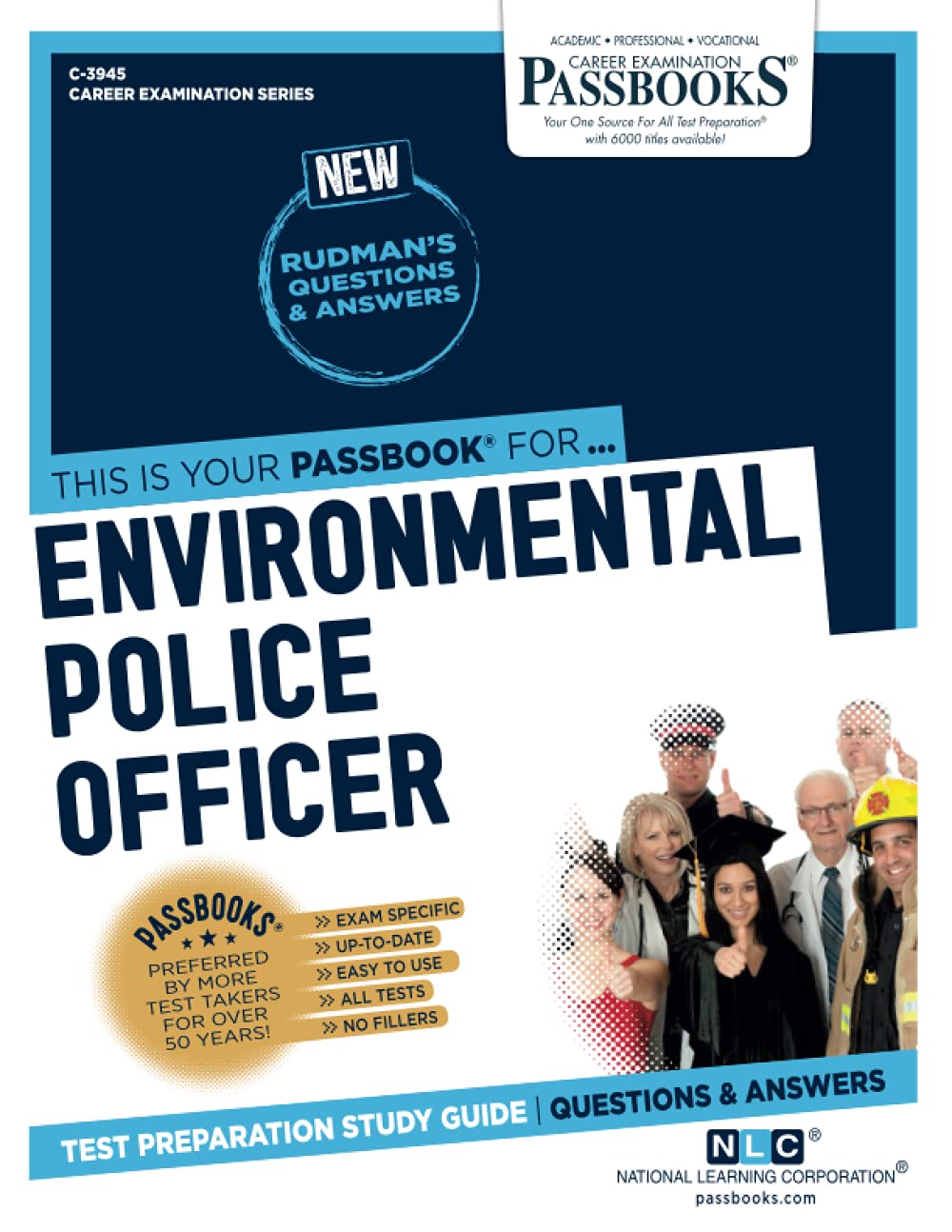 Environmental Police Officer C-3945: Passbooks Study Guide (Career Examination, 3945)