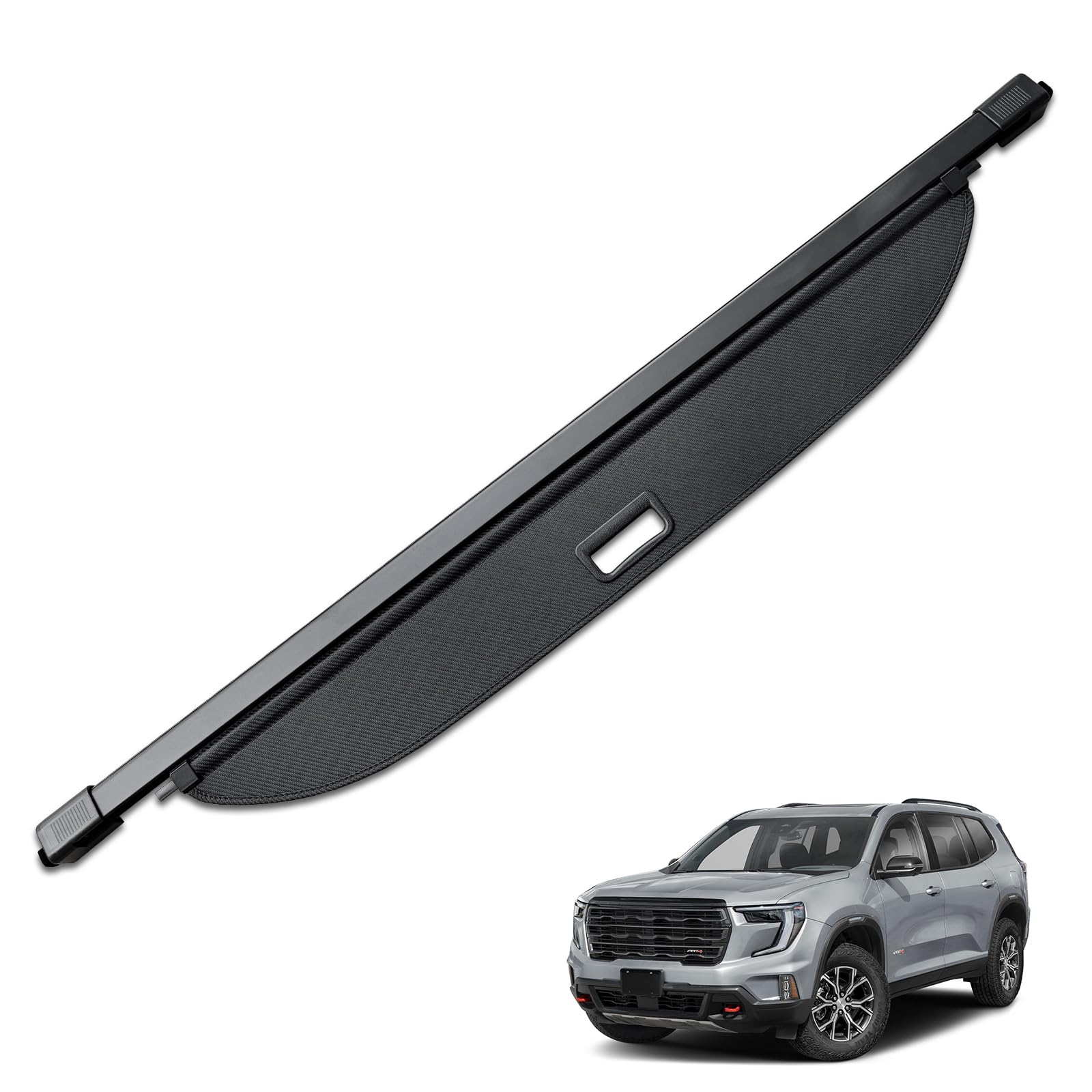 Photo 1 of HAFIDI® Cargo Cover for 2025 2026 GMC Acadia Retractable Trunk Cargo Cover Acadia Accessories Anti-Peeping Anti-Theft Privacy Screen,Trunk Luggage Shield Shade Carbon Fiber Texture