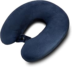 Trendifyr ™ Travel Neck Cushion Pillow with Extra Neck Support & Eye Mask | Super Soft Material with 5 Years Warranty | for Travel & Sleep in Flights, Train, Car (Blue with Eye Mask)