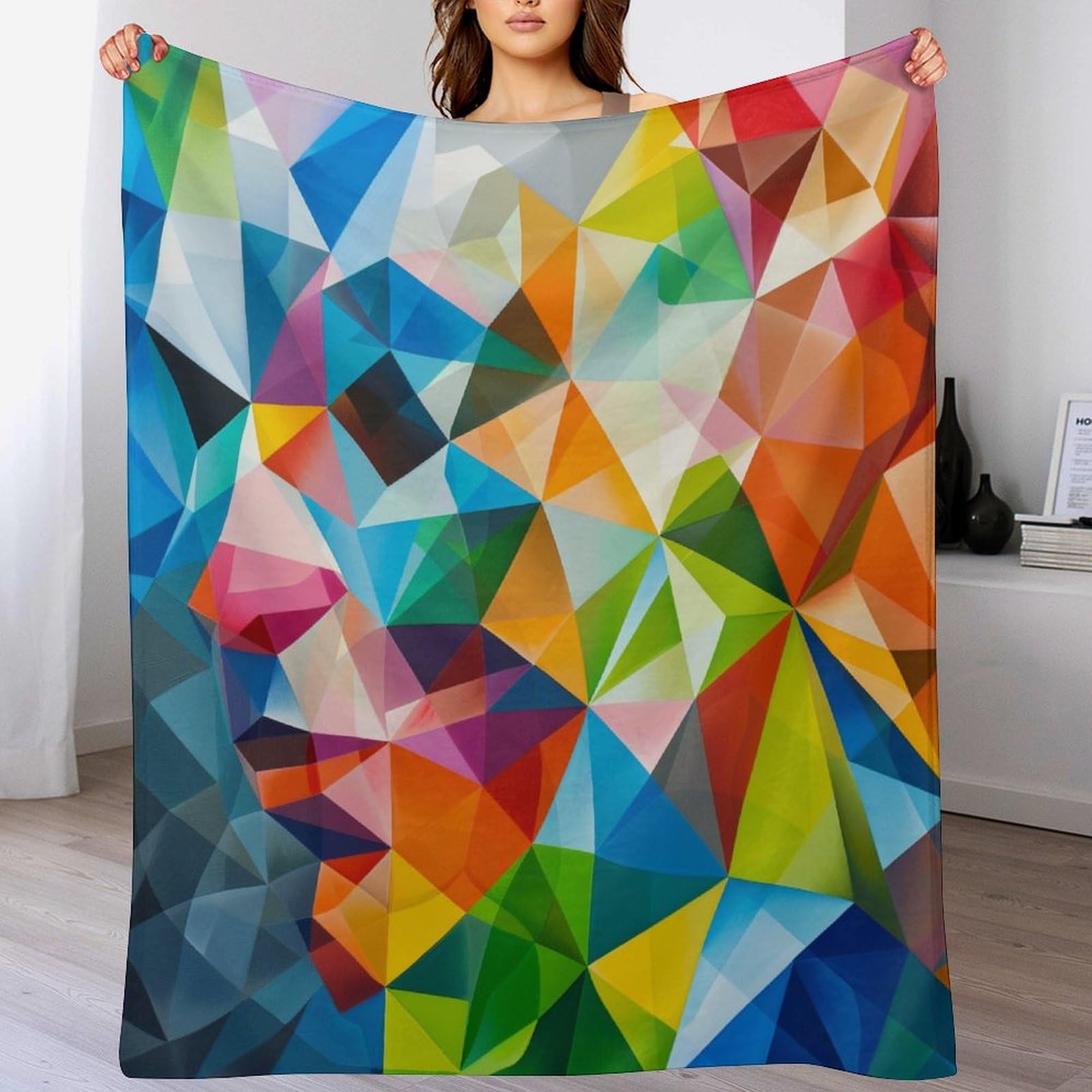 Couverture patchwork de vitraux pour vos soirées cocooning et voyages