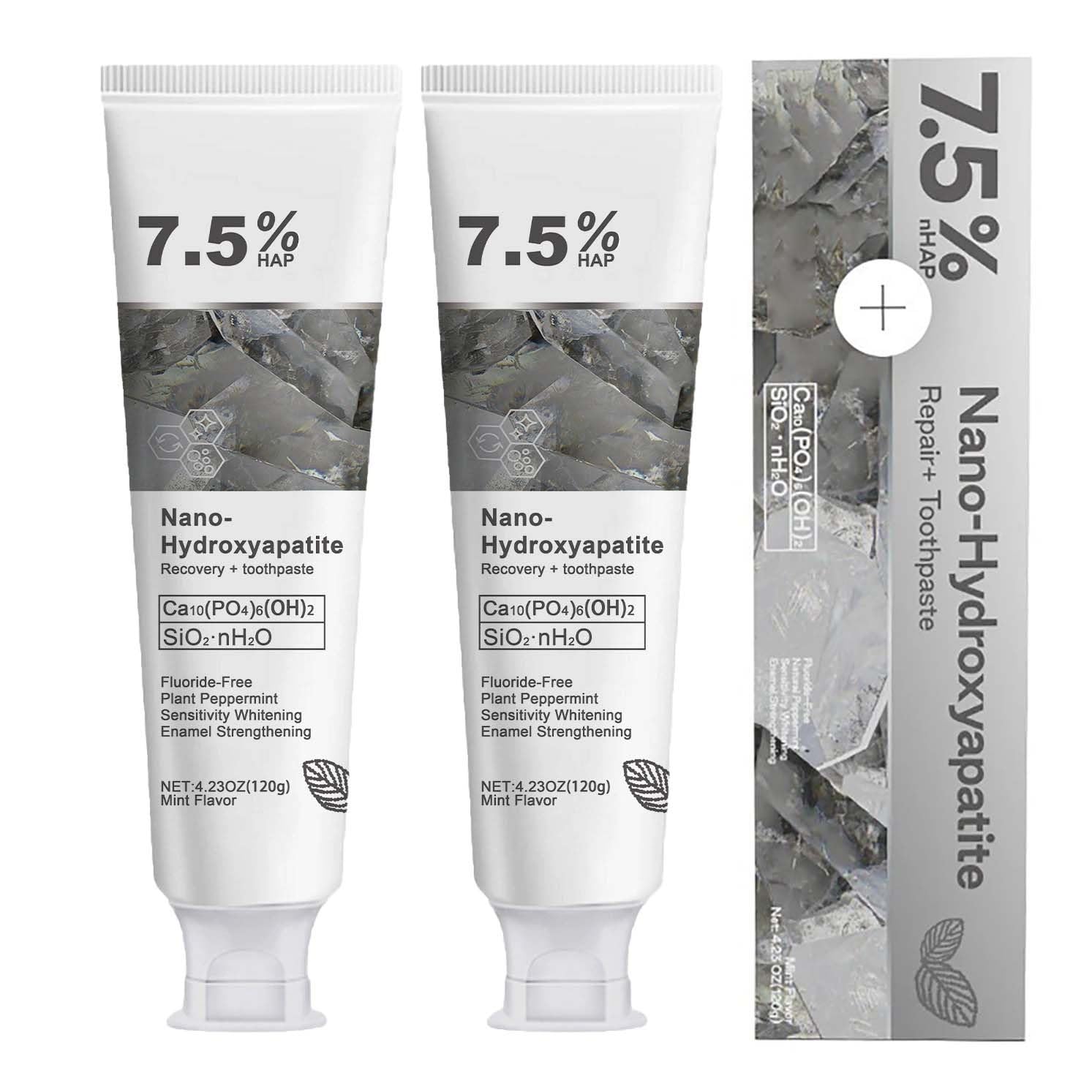 Lonvgrt Nano Hydroxyapatite Toothpaste packaging and product