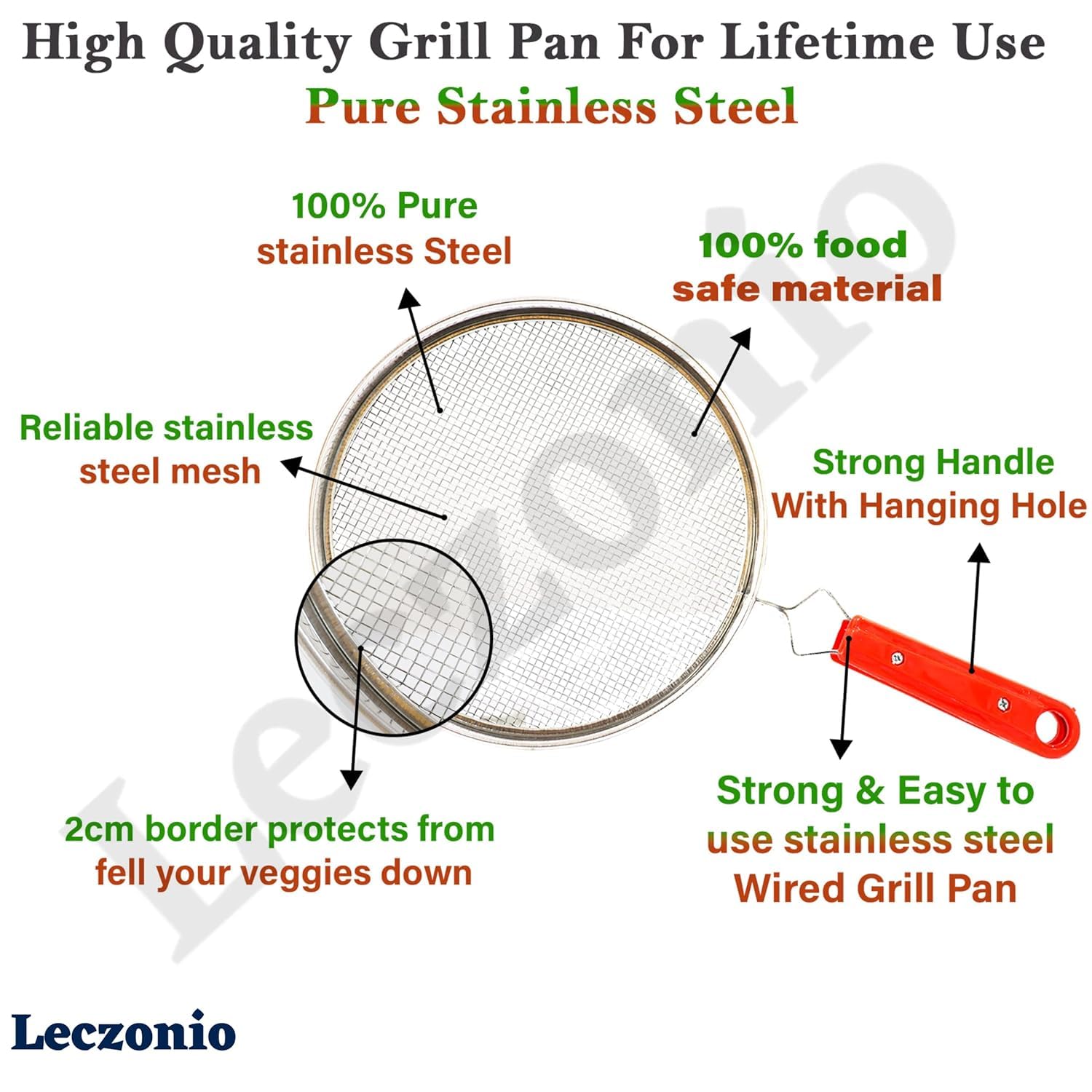 PHULKAGRILL02 - Leczonio Pulka Grill for Gas Stove, Phulka Grill, Roti Jali Steel Mesh Griller - Image 6 thumbnail