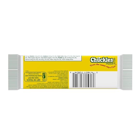 Wonka Chuckles Original، Jelly Sugar-Coated Candies، Fruit Flavoured Candy، 2 Ounce Bars (Pack of 24)