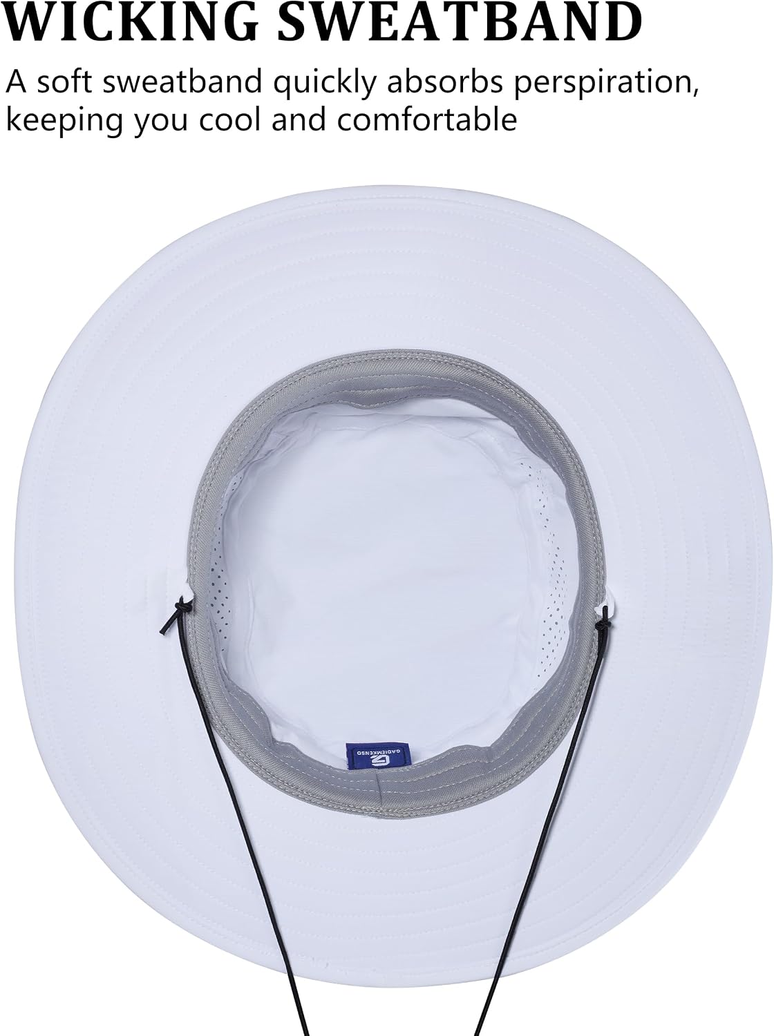 GADIEMKENSD UPF 50+ Bucket Hat, Breathable & Quick-Dry, Windproof Strap, Unisex for Outdoor Activities