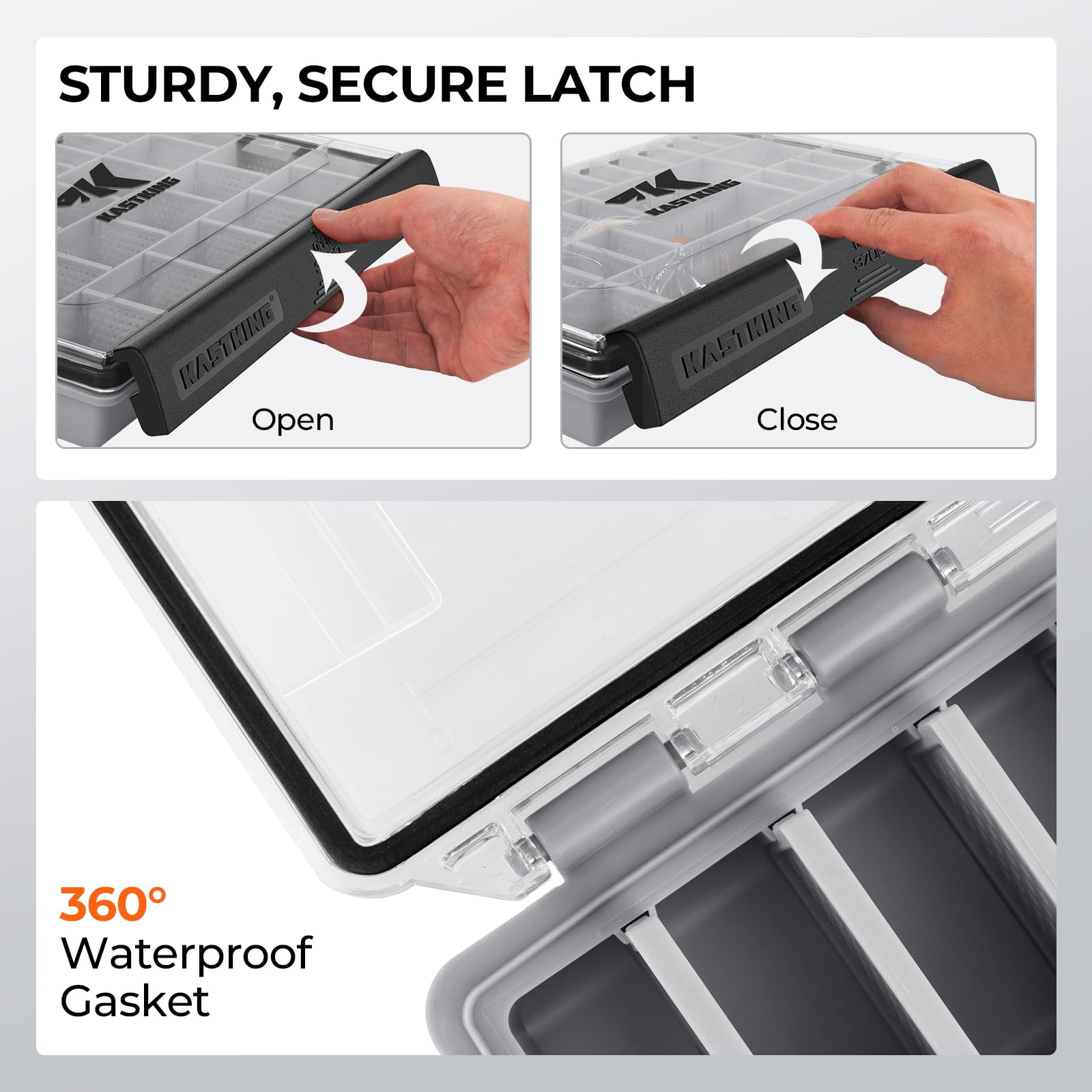 Amazon.com : KastKing HyperSeal Waterproof Tackle Box, 3600 and 3700 Tackle Trays, Fishing Tackle Box Organizer with Removable Dividers, Lure Box and Terminal Tackle Storage,Black : Sports & Outdoors Amazon.com : KastKing HyperSeal Waterproof Tackle Box, 3600 and 3700 Tackle Trays, Fishing Tackle Box Organizer with Removable Dividers, Lure Box and Terminal Tackle Storage,Black : Sports & Outdoors