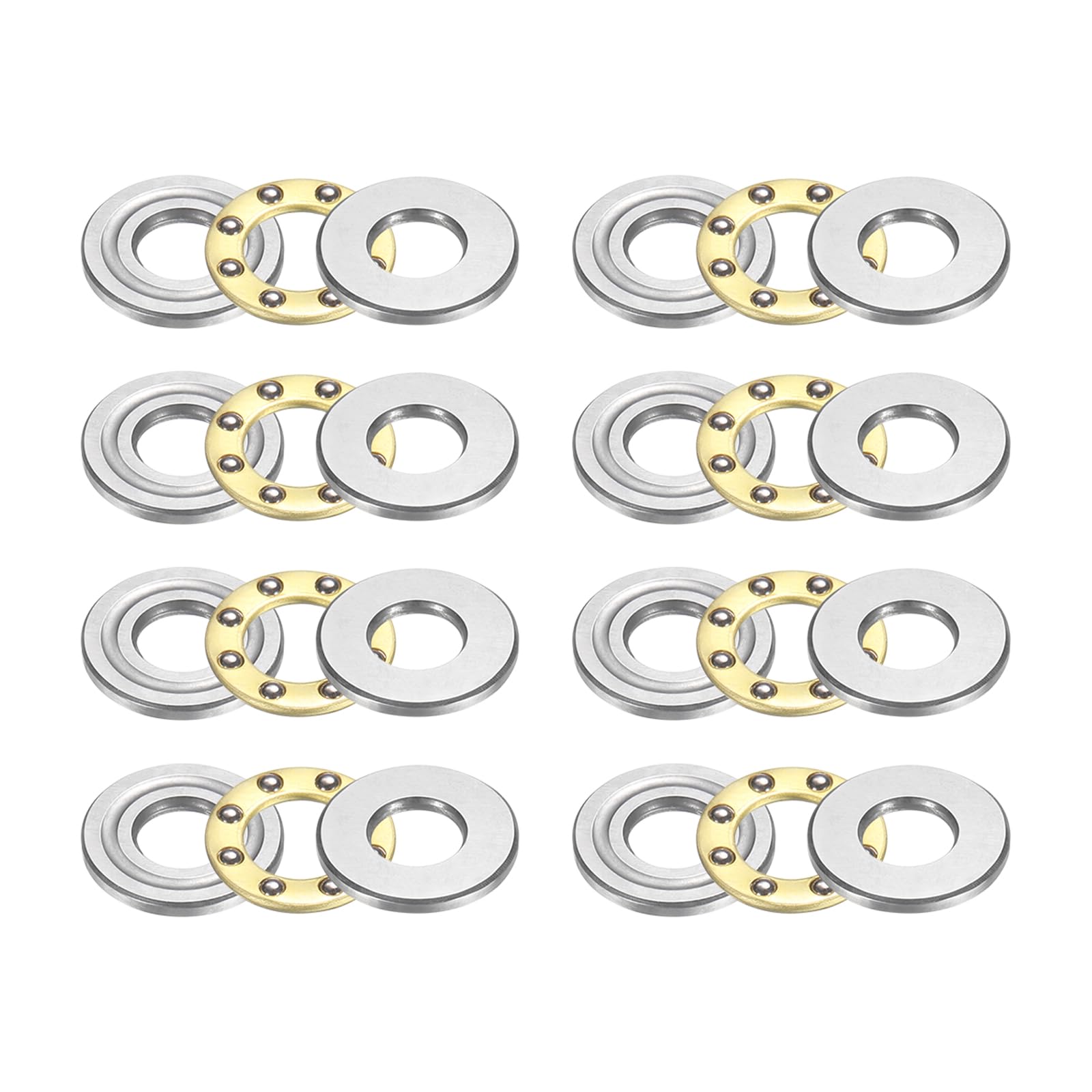 Miniature Thrust Ball Bearings - Chrome Steel, 8mm -13