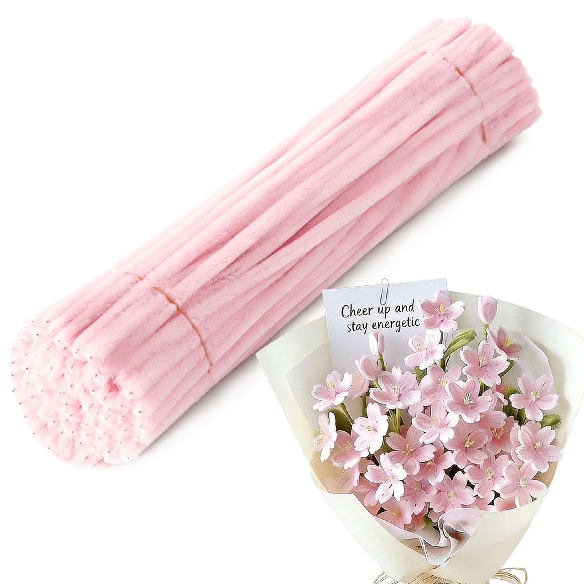 Amazon.co.jp: ShinyWay 手芸モール 約100本 ふわふわ 高密度 6mm 30cm