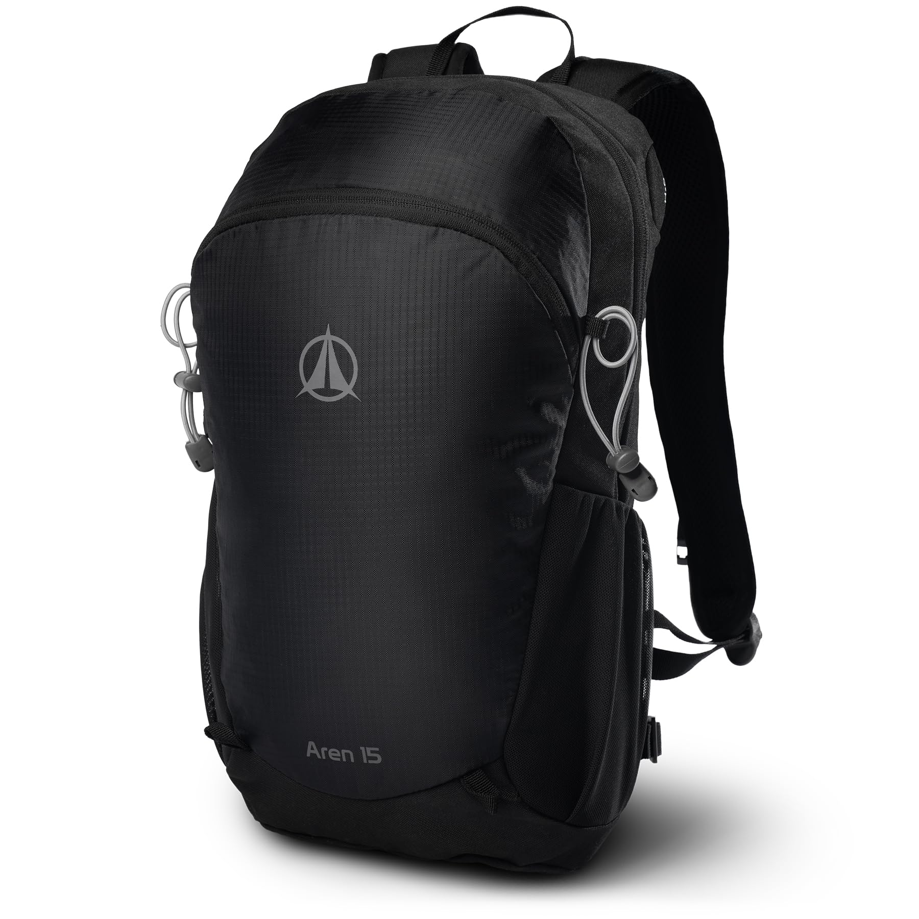 Terra Peak® Premium Wanderrucksack 15L (AREN) Damen Herren Erwachsene klein leicht schwarz - Trekking-Rucksack wasserdicht - Daypack Rucksack & Tagesrucksack mit Rückenbelüftung & Hüftgurt zum Wandern