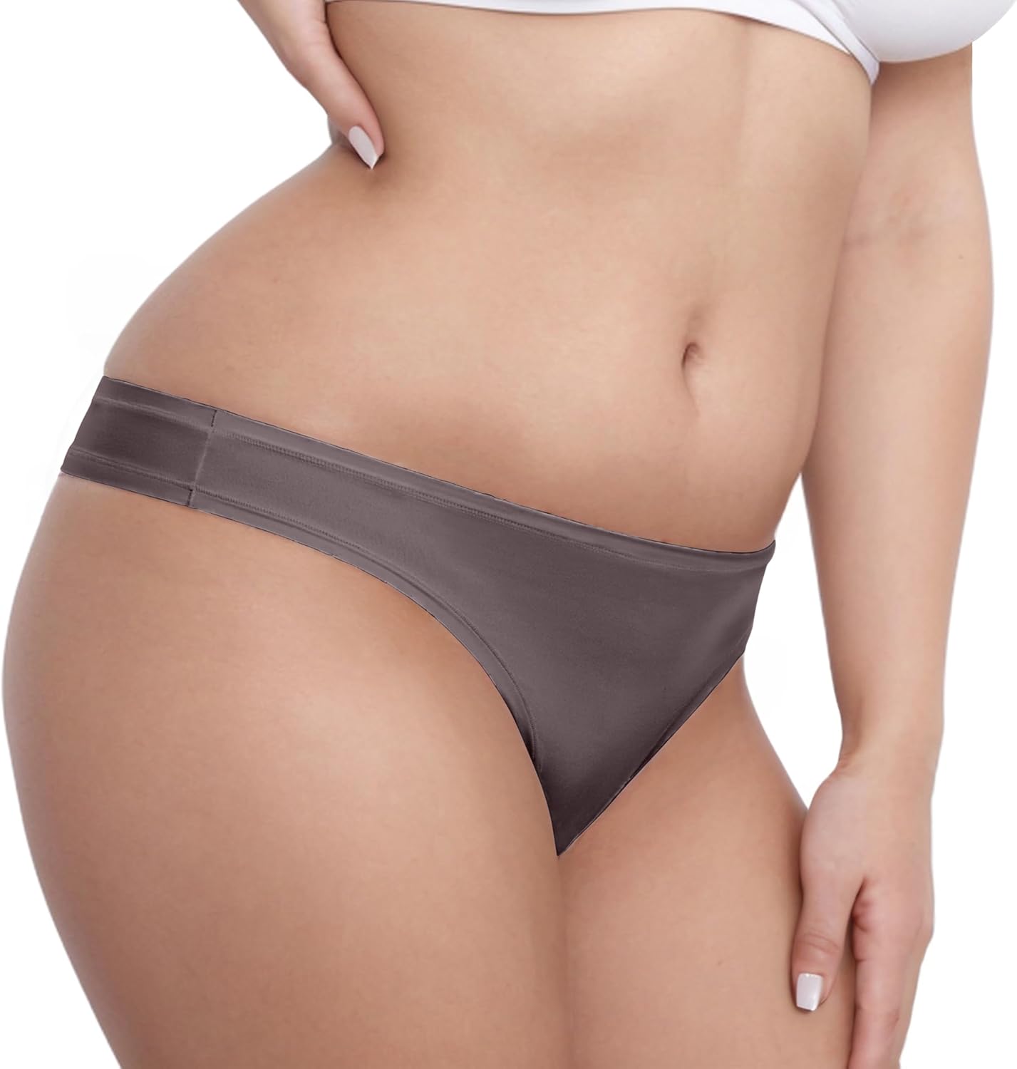 womens Modern, Fresh Thong, 6-pack, Ultra-thin Lightweight Microfiber Thong Underwear - Image 2